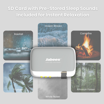 Jabees PEACE Pillow Speaker - Ultra-Thin Bone Conduction Sleep Speaker for Comfortable and Healthy Bedtime Audio