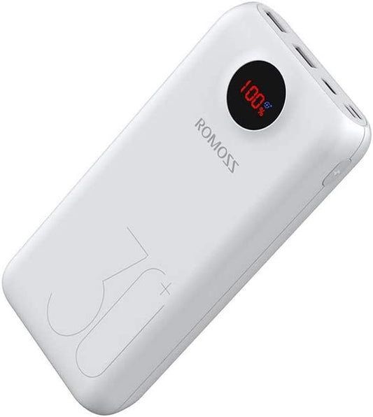 USB C Power Bank, 30000Mah PD Portable Phone Charger 18W 3 Outputs and 3 Inputs External Battery Packs with LED Display Compatible for Iphone 12, Ipad Pro and More