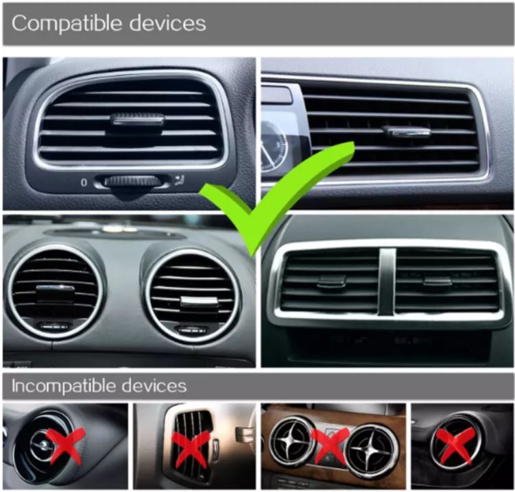 Car Air Vent Mount Cell Phone Holder One Touch